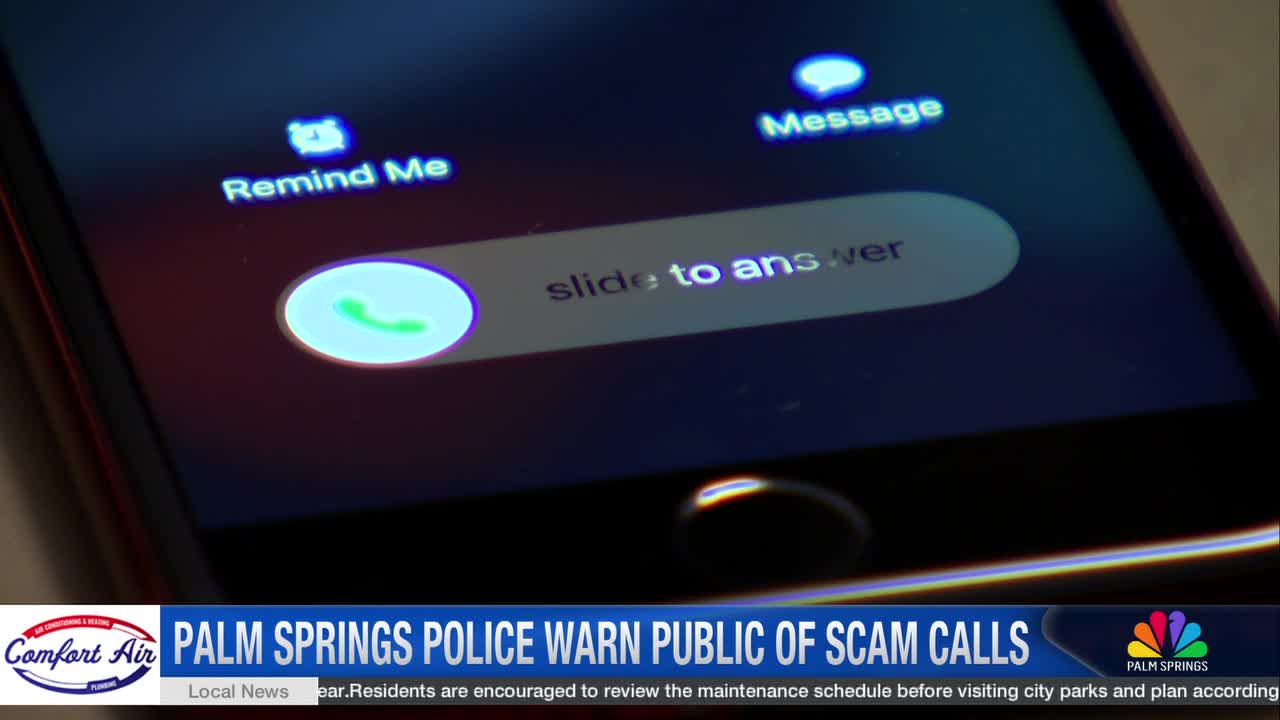 Palm Springs Police Warn of Scammers Posing as Officers