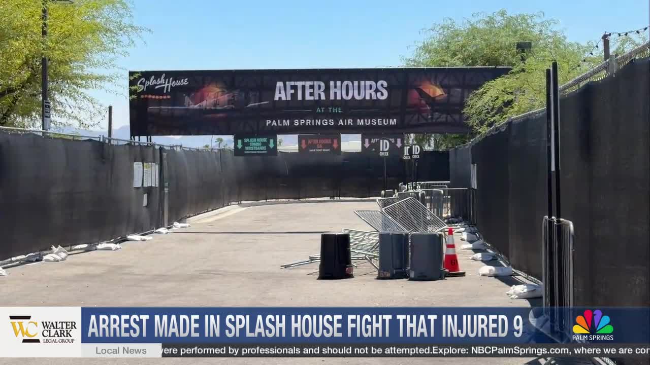 Arrest Made in Splash House Fight That Injured Nine in Palm Springs