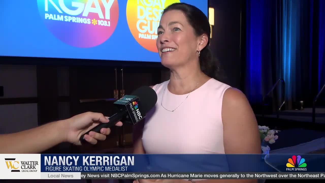 Nancy Kerrigan at The Desert Figure Skating Club's 40th anniversary luncheon in Rancho Mirage