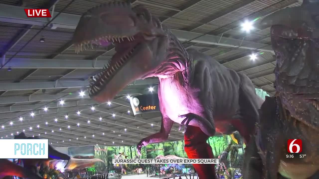 Jurassic Quest At Tulsa's Expo Square Offers Interactive Dinosaur Experience