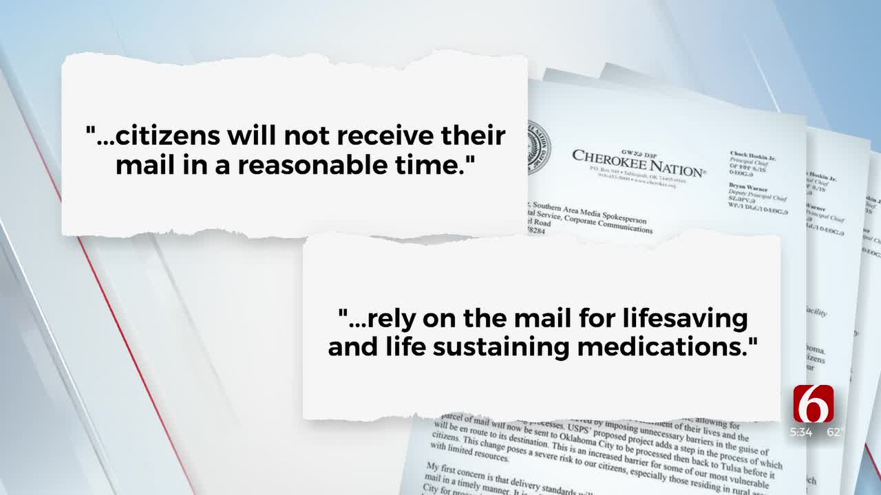 Cherokee Nation Principal Chief Chuck Hoskin Jr. Asks USPS To Not Move ...