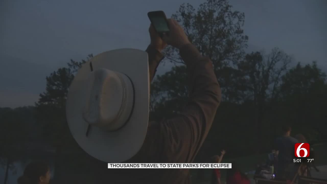 Oklahoma State Parks See Thousands Visit To View Solar Eclipse