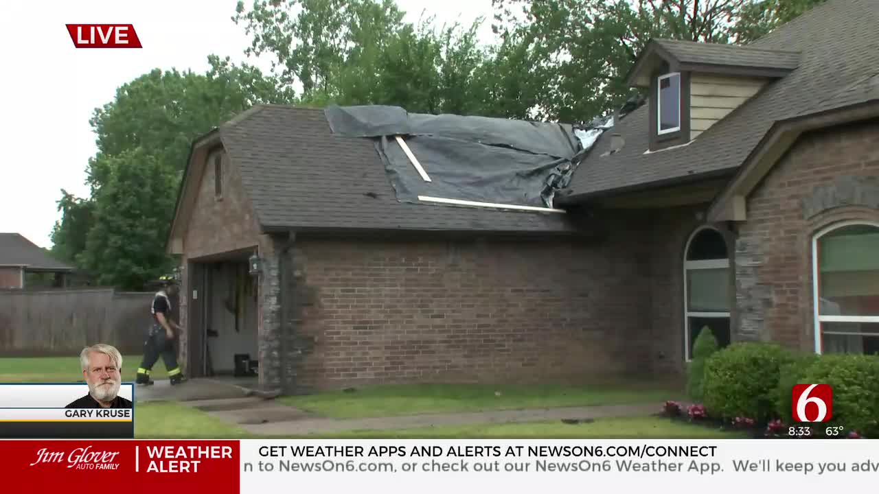 Jenks Home Catches Fire During Early Morning Storms