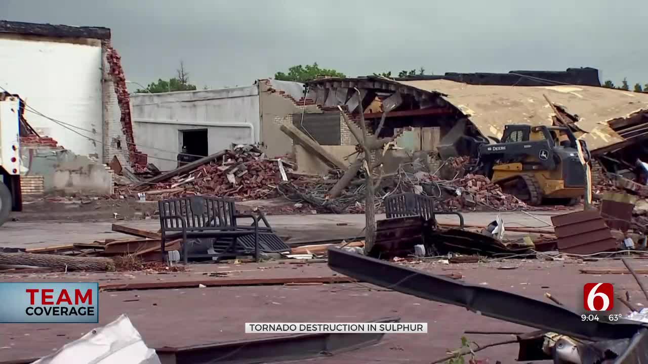 Devastation Seen In Sulphur, Murray County, After Saturday Storms