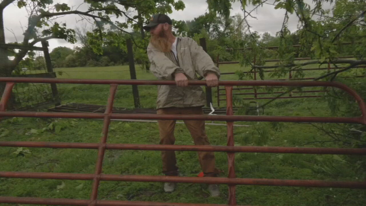 Wagoner Farmer Is Glad His Animals Are Okay After Storms Tear Apart Barn