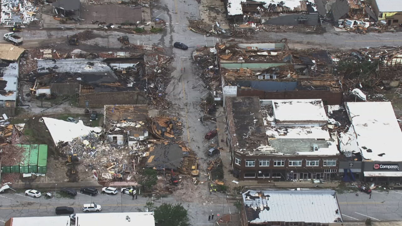 Town Of Sulphur Mostly Destroyed By Weekend Tornado