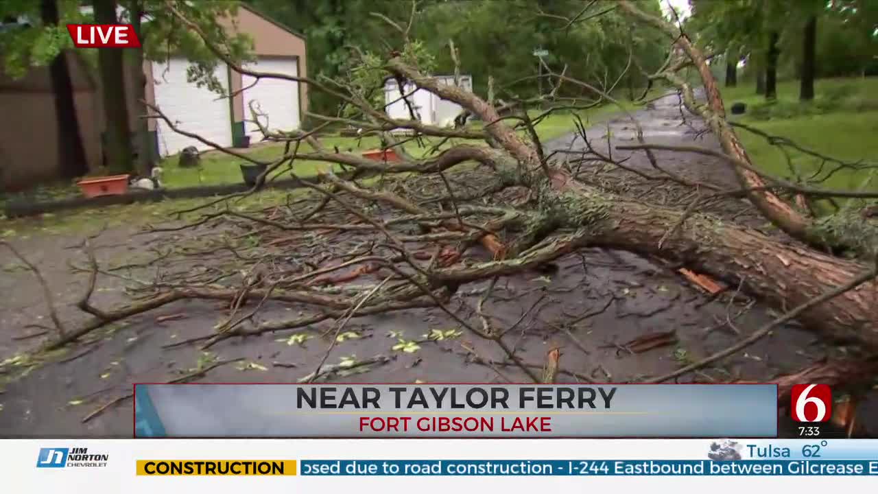 Some Trees Uprooted, Damage Reported After Storms Move Through Fort Gibson Lake Area