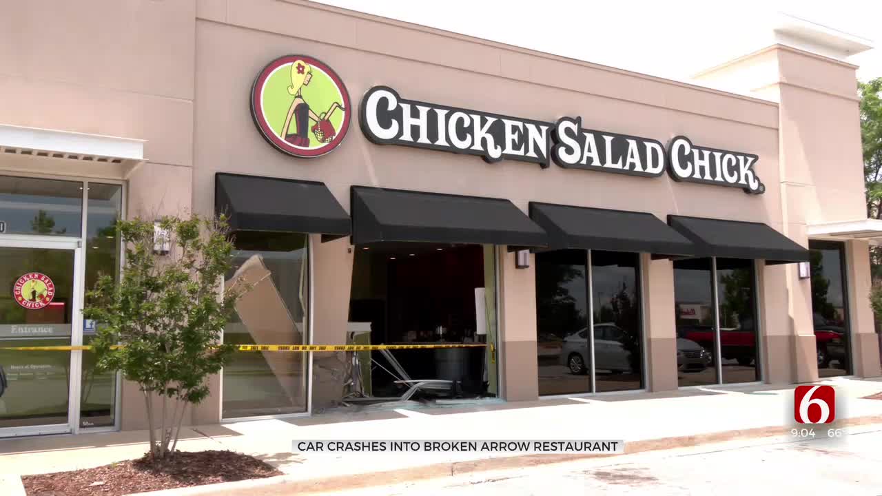 Broken Arrow Restaurant Temporarily Closed After Car Crashes Into Building