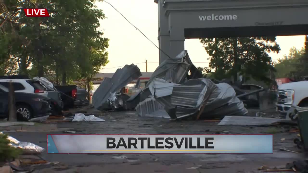 Hotel In Bartlesville Heavily Damaged Following Overnight Tornado