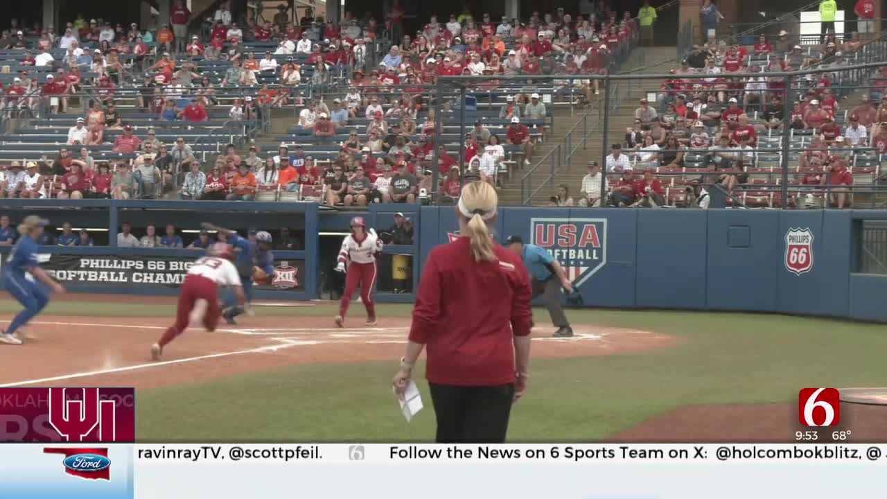 OU Softball Run-Rules Kansas In Big 12 Quarterfinal, 10-1