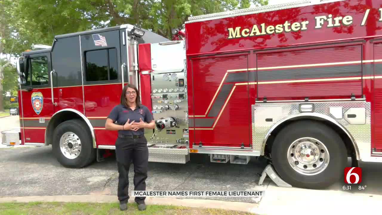 McAlester Woman Makes History As Fire Department's First Lieutenant