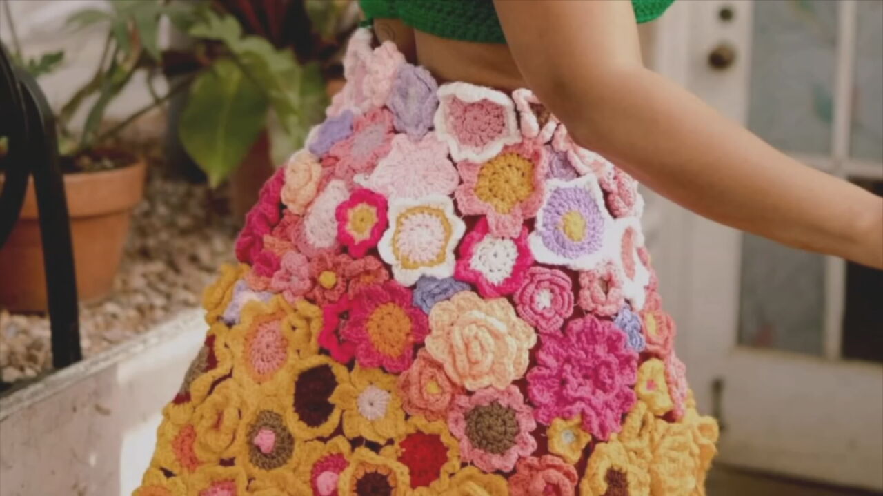 Local Artist Designs, Sells Custom Crocheted Gowns Inspired By Nature
