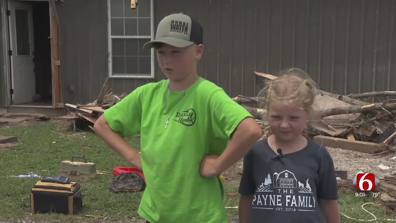 Sounded Like A Train': Claremore Family Narrowly Escapes Damaging Tornado Unharmed