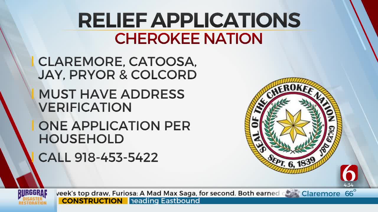 Cherokee Nation Expands Relief Applications For Citizens Affected By Storms