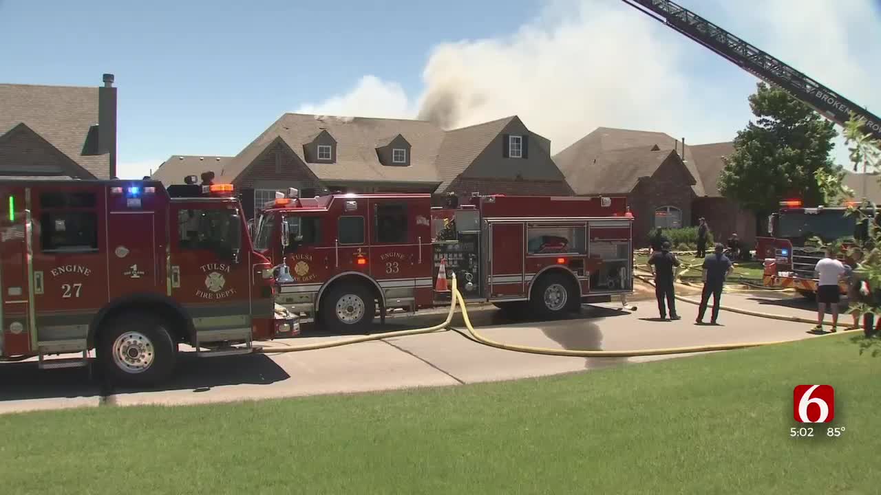 Firefighters Put Out House Fire In Broken Arrow