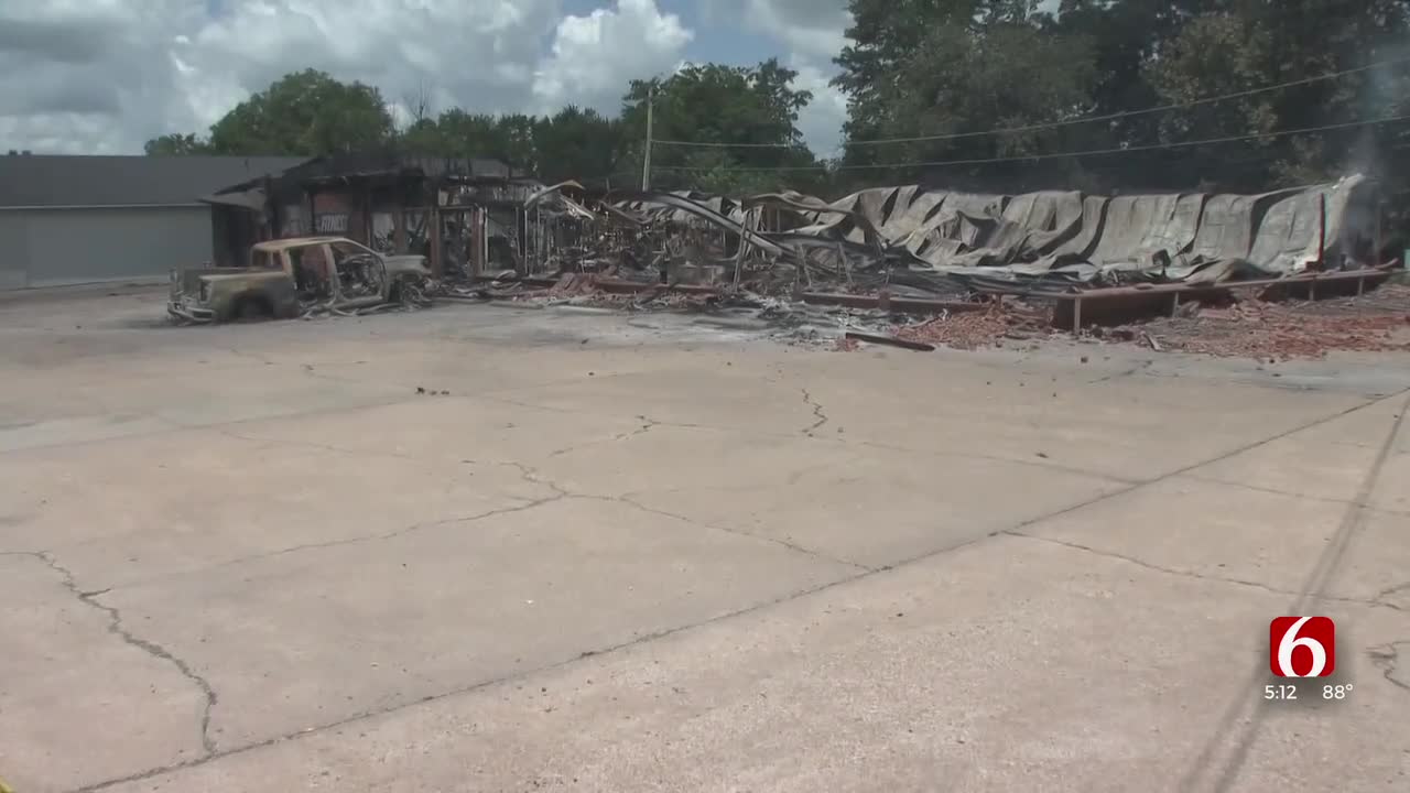 'A Total Loss' Fire Destroys 3 Checotah Businesses In Strip Mall