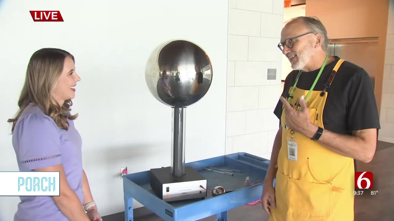 PORCH: Science Experiment At Tulsa's Discovery Lab Recreates Lightning