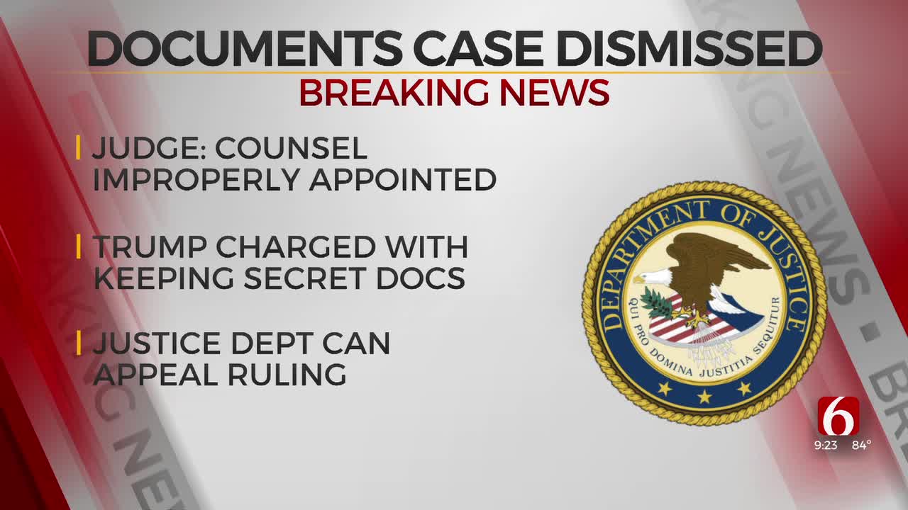 Federal Judge Dismisses Trump Documents Case