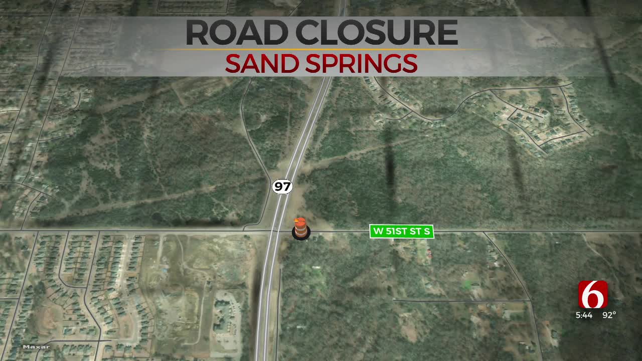 Sand Springs Road Closure Monday