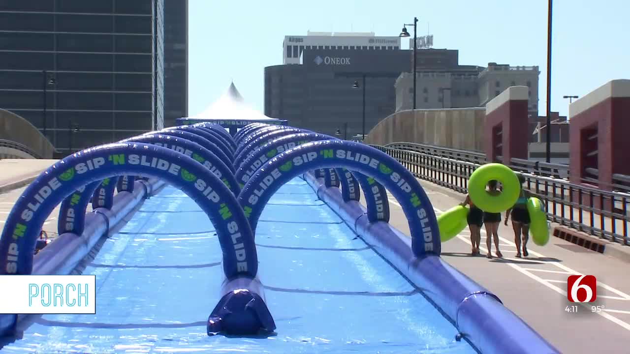 Porch: Sip N' Slide Returns To Downtown Tulsa