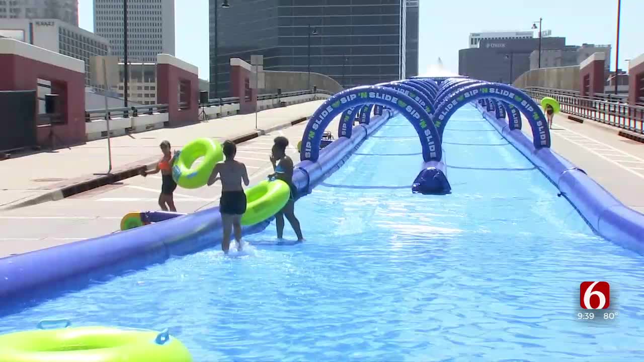 The Porch: Sip 'N Slide Takes Over Bolder Ave Bridge In Tulsa