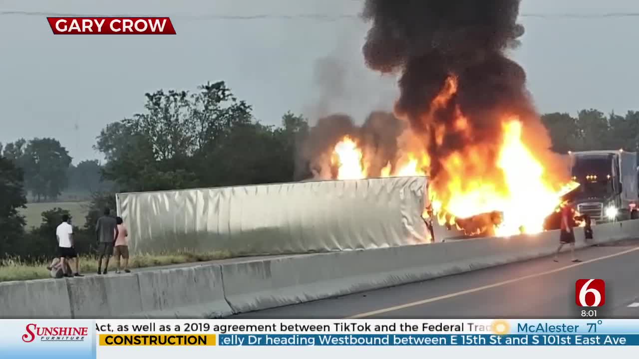 Semi Rollover Closes All Lanes Of I-44 In Ottawa County