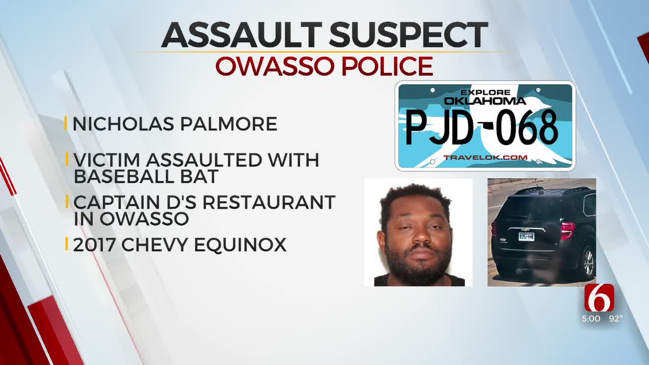 Owasso Police Searching For Man In Connection To Assault At Restaurant