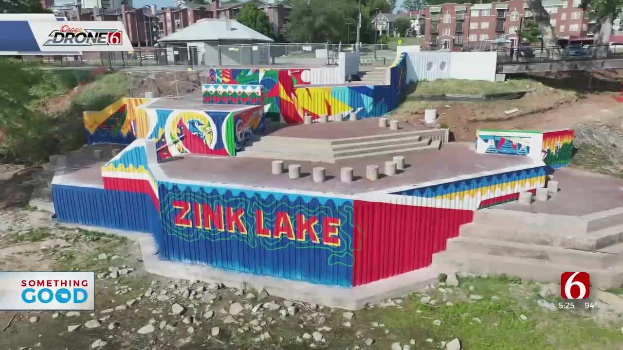 New mural brings vibrant art to upcoming Zink Lake