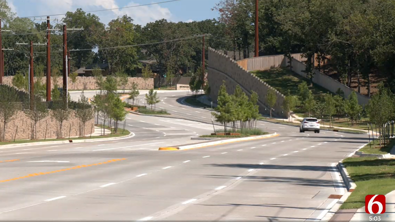 Work crews complete Yale Avenue expansion project; Tulsa leaders gather to celebrate opening