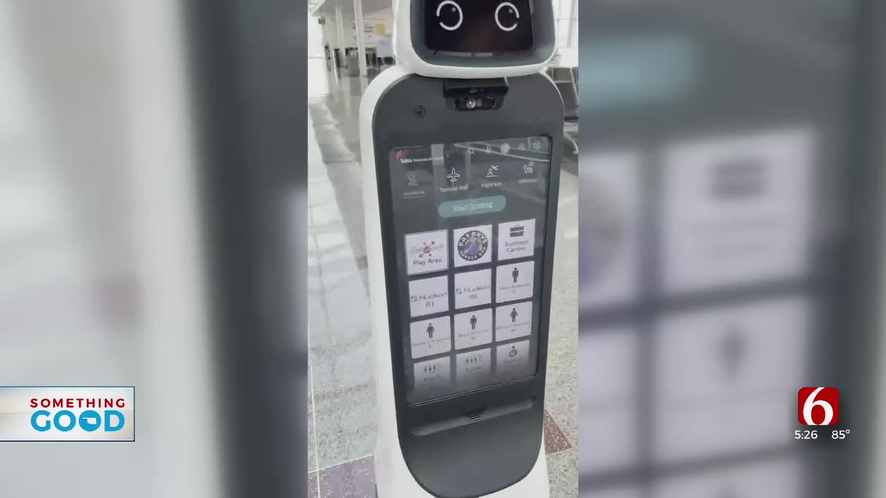 Tulsa International Airport tests robots to assist travelers