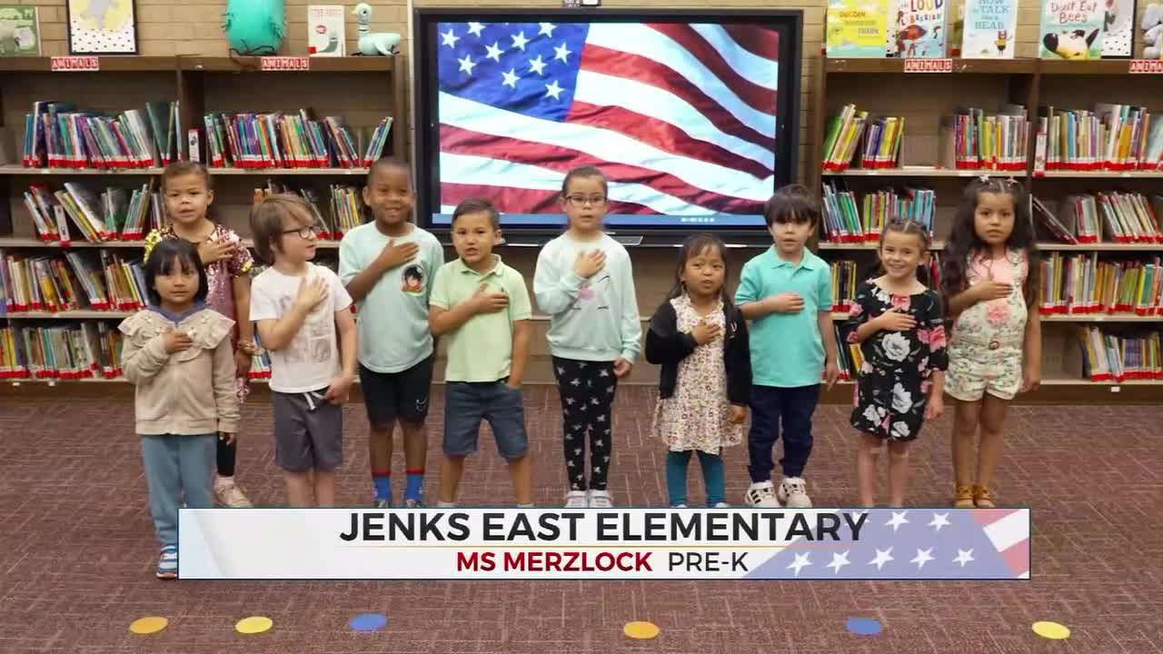 Daily Pledge: Pre-k Students At Jenks East Elementary