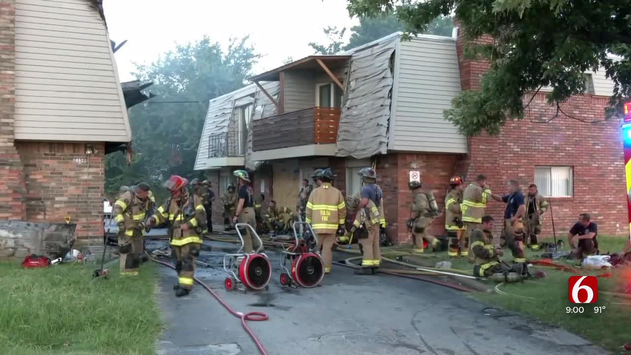 Tulsa Fire Department Responds To Apartment Fire