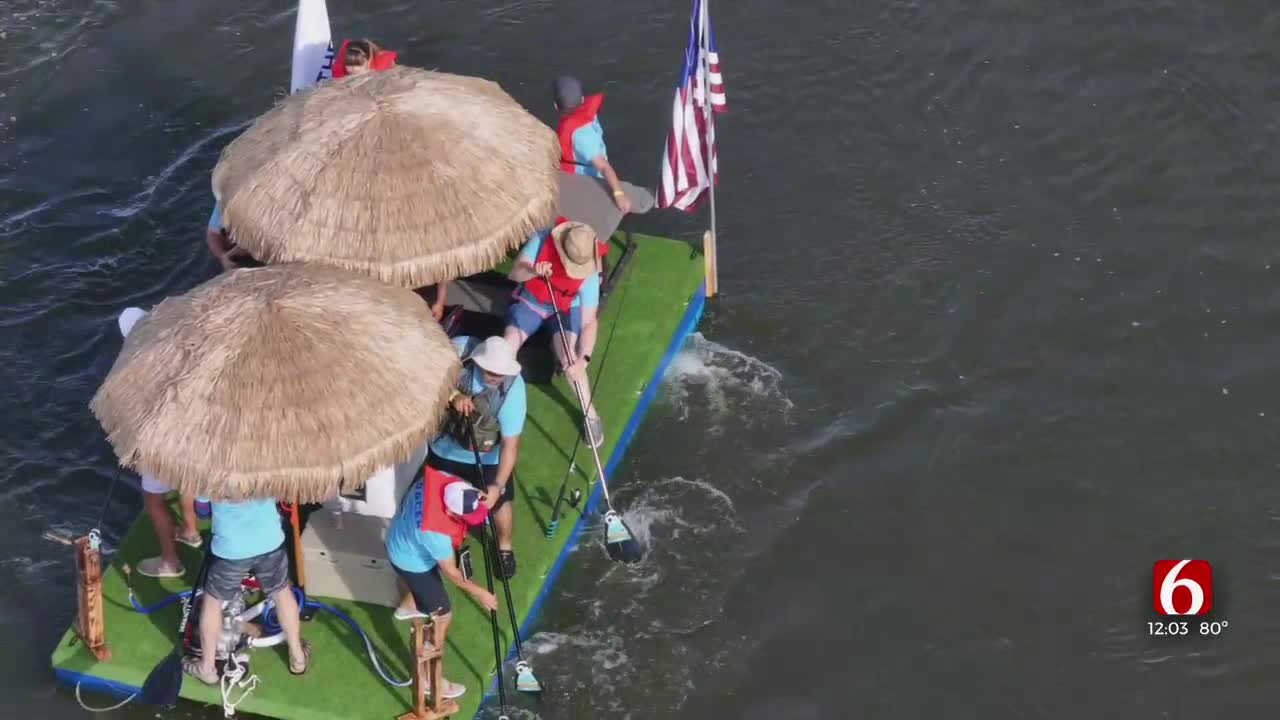 Tulsa Great Raft Race Sets Off After 5-Year Hiatus