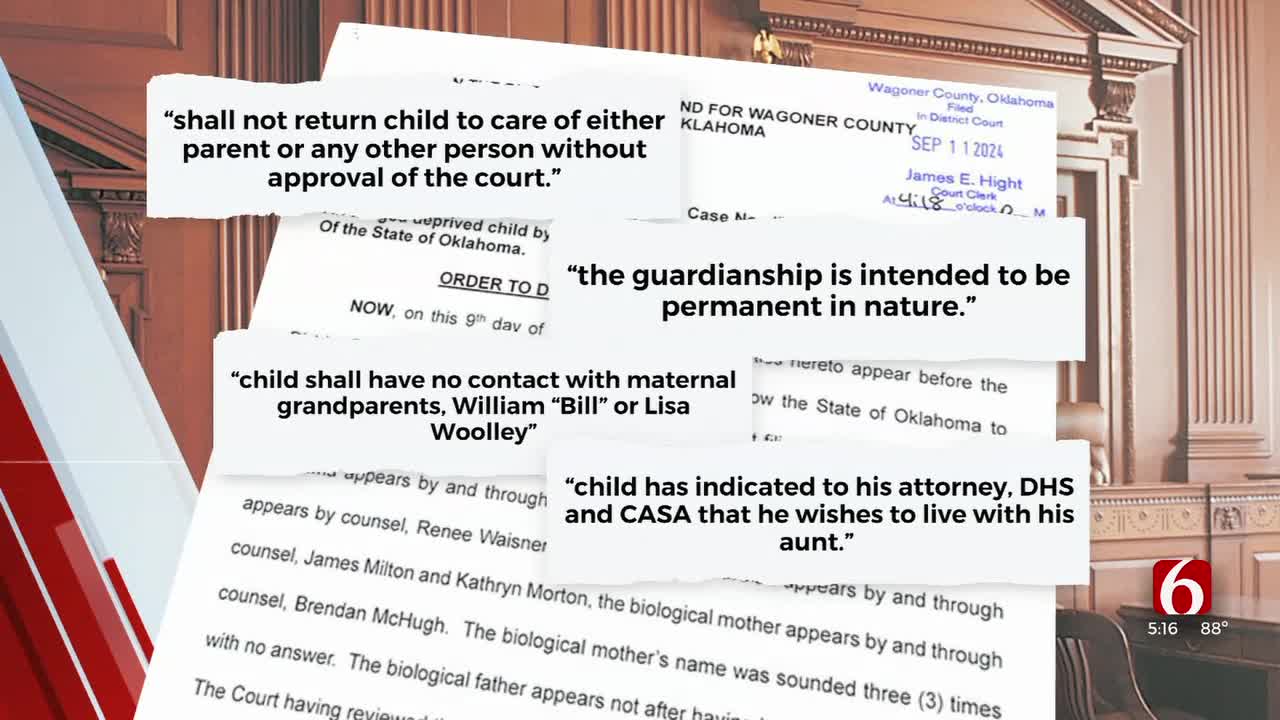 Unsealed Court Documents Reveal Details Of Broken Arrow Boy's Custody Case