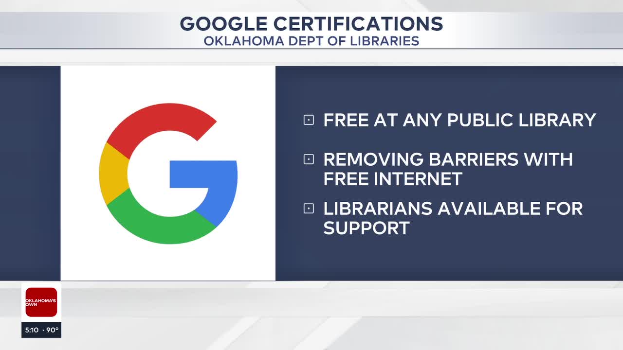 Oklahoma Libraries Offer Free Google Certifications