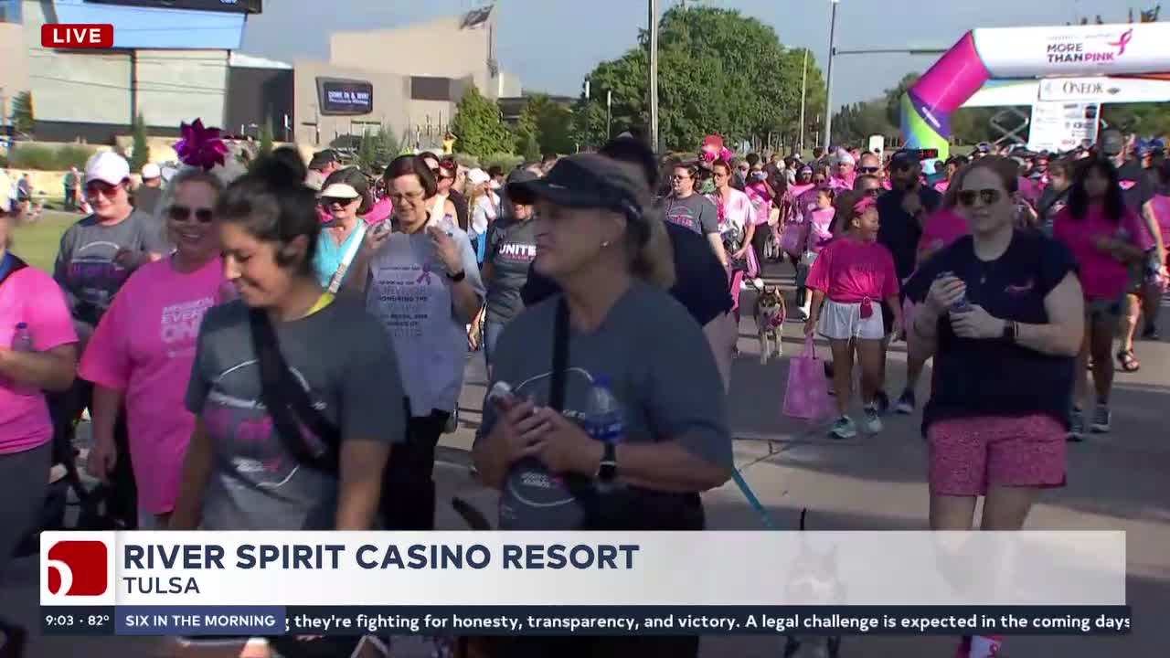 Race For The Cure Underway At Tulsa's River Spirit Casino