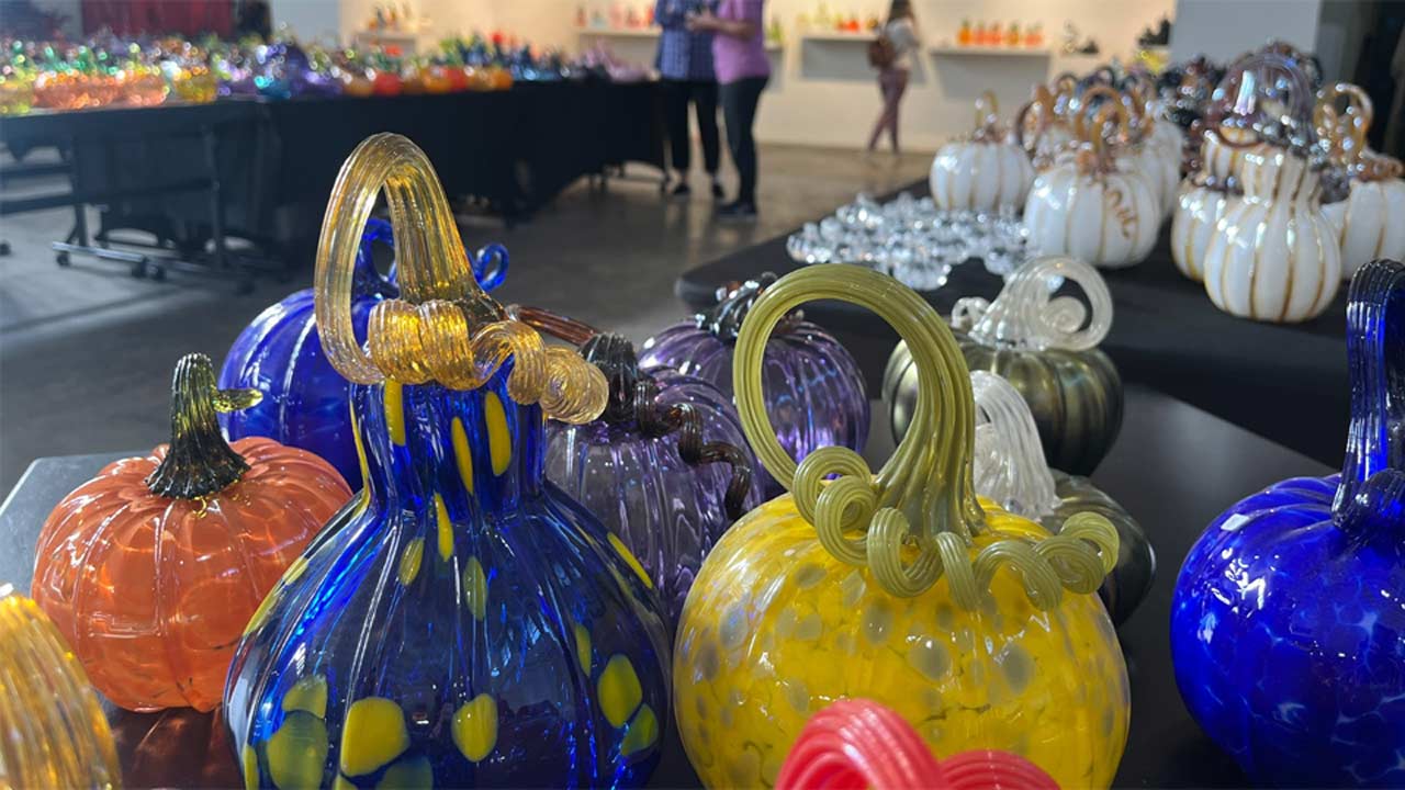 The Porch: Tulsa Glassblowing Students Create Gorgeous Glass Pumpkins