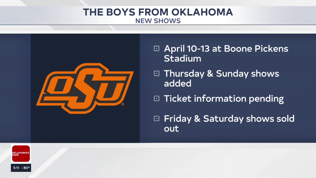 More Shows Added To 'The Boys From Oklahoma'