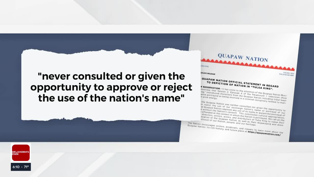 Quapaw Nation Disappointed With Recent Tulsa King Episode, In Talks