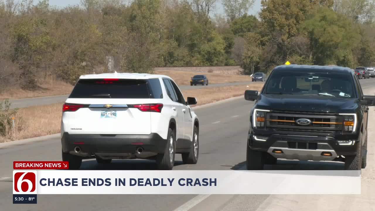 Pursuit Leads To Fatal Crash Near Northbound OK-66 In Rogers County