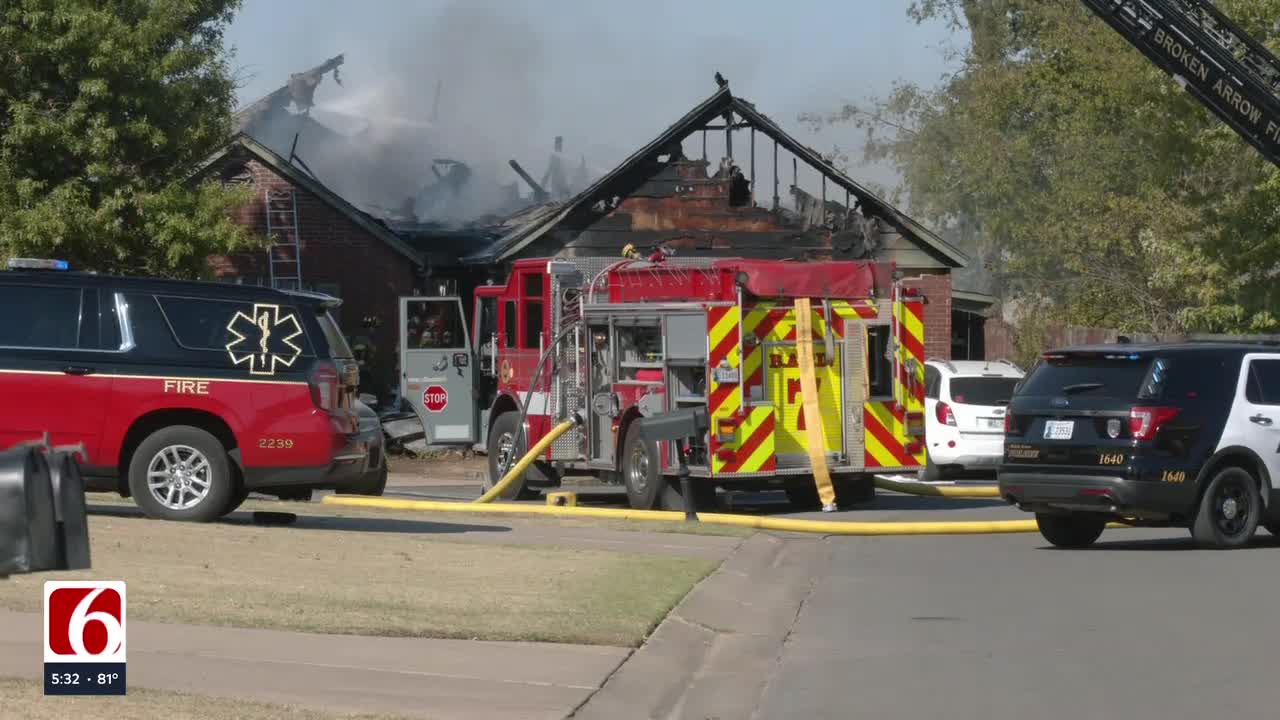 Broken Arrow Home Catches Fire, Authorities On Scene