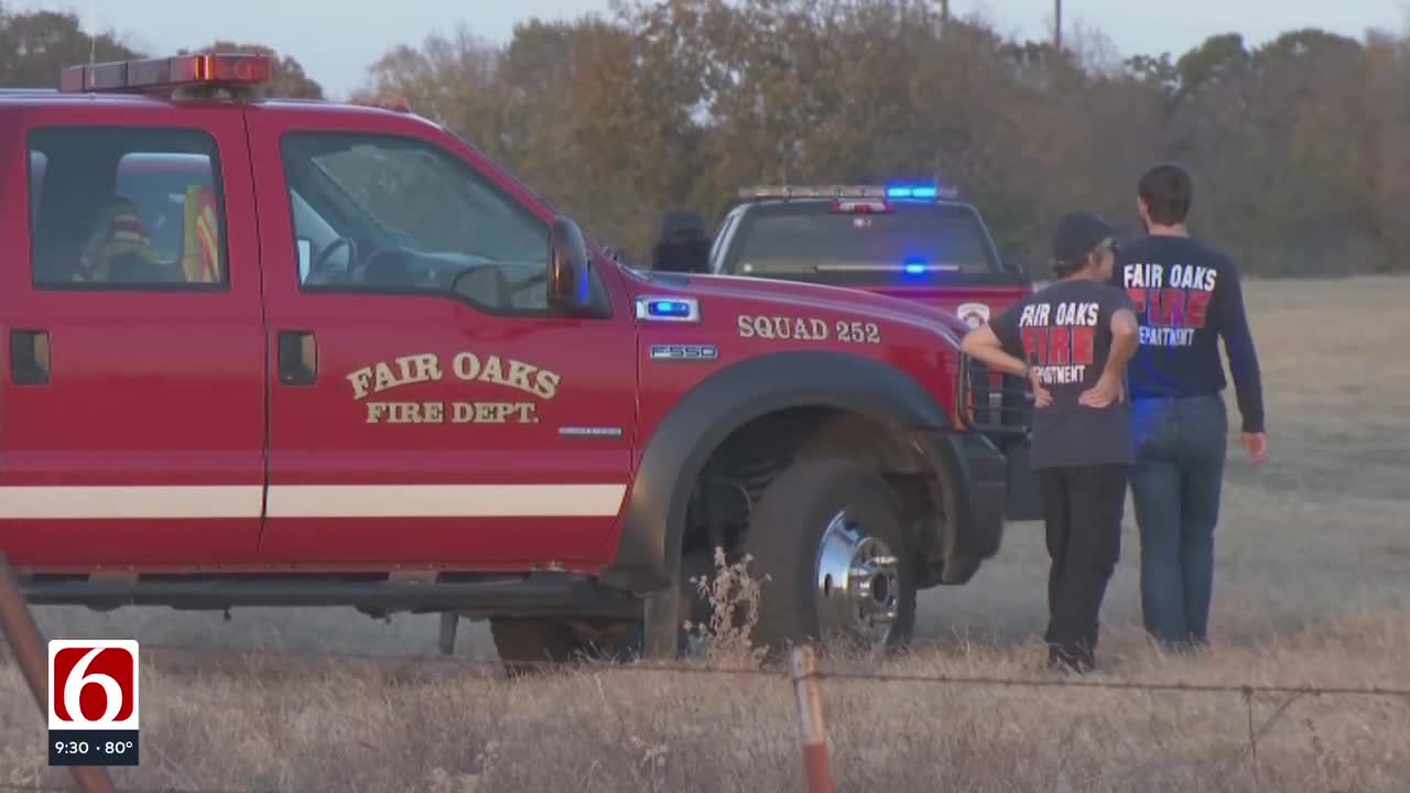 Fallen Power Lines Spark Grass Fire In Wagoner County, No Homes Damaged