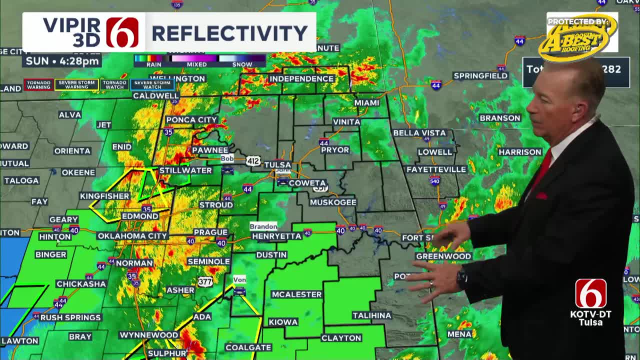 LIVE UPDATES Severe Thunderstorms Moving East Through Oklahoma