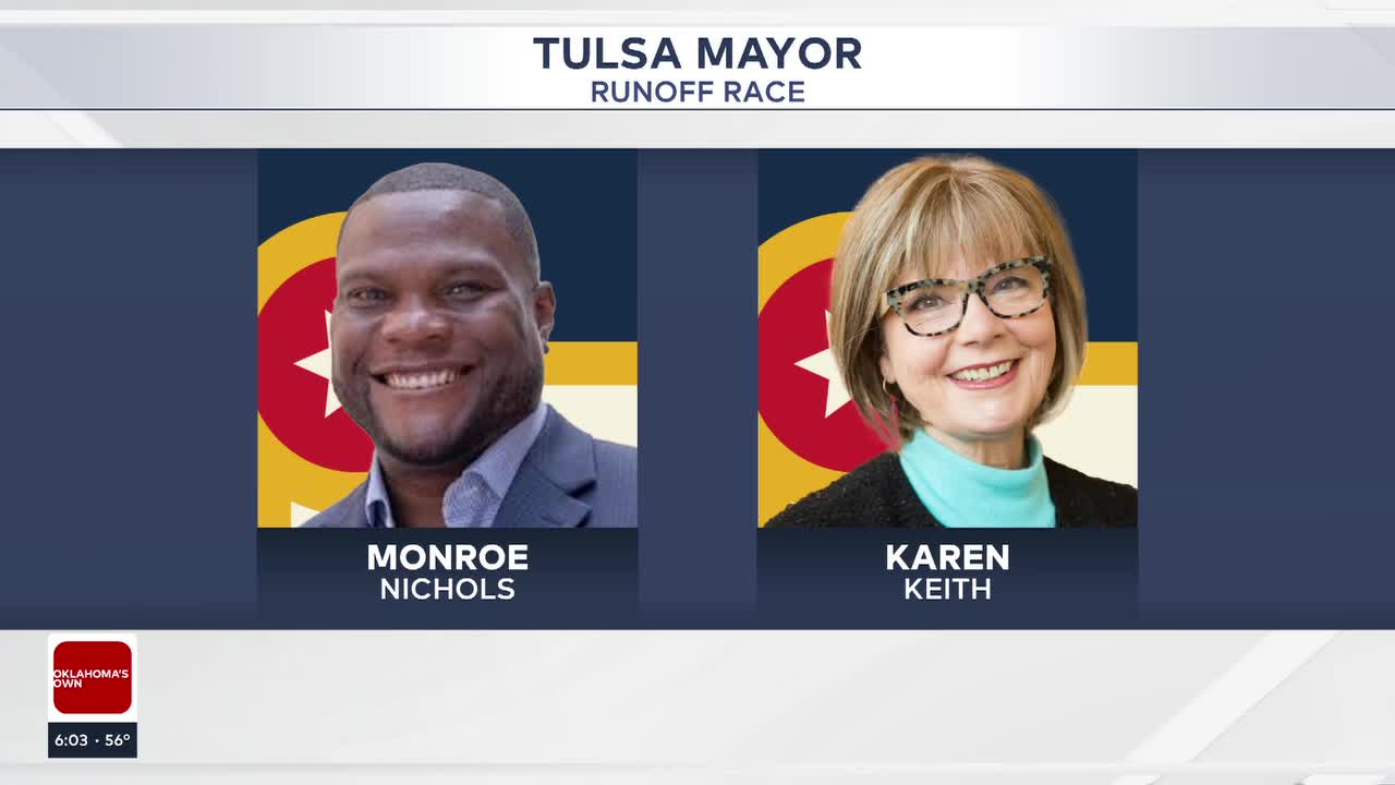 Karen Keith, Monroe Nichols Race For Tulsa Mayor In Runoff Election