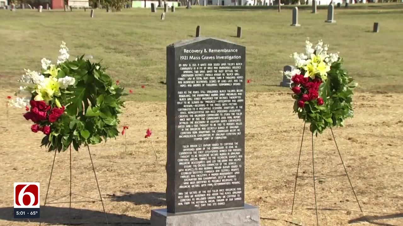 Memorial Service Held At Oaklawn Cemetery To Honor Victims Of Tulsa