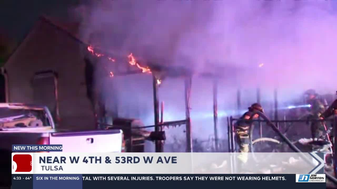 Tulsa Homeowner Evacuated During House Fire