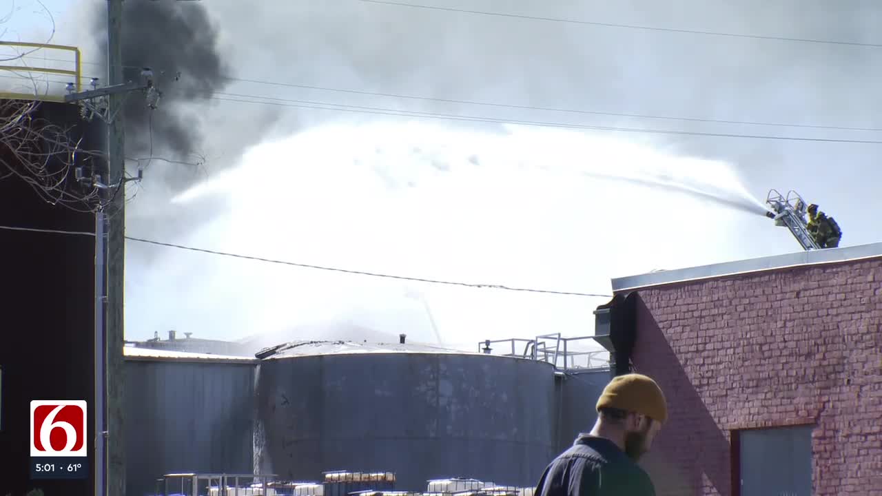 Fire At Tulsa Chemical Company Contained After Explosions, Plumes Of Smoke