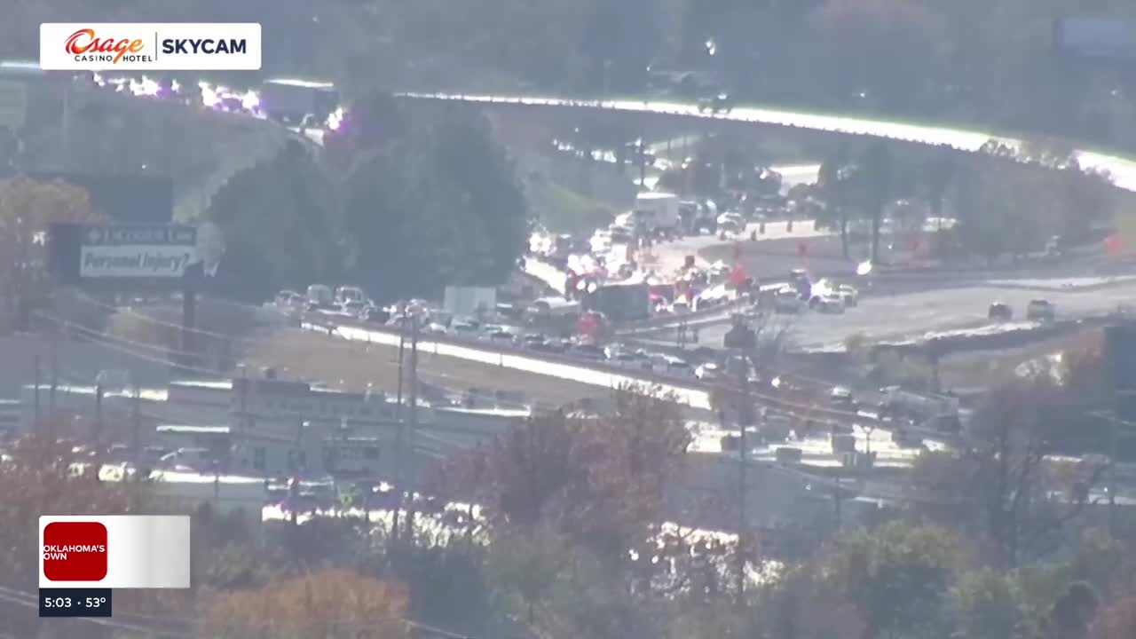 Lanes Open After Crash Involving Overturned Trash Truck