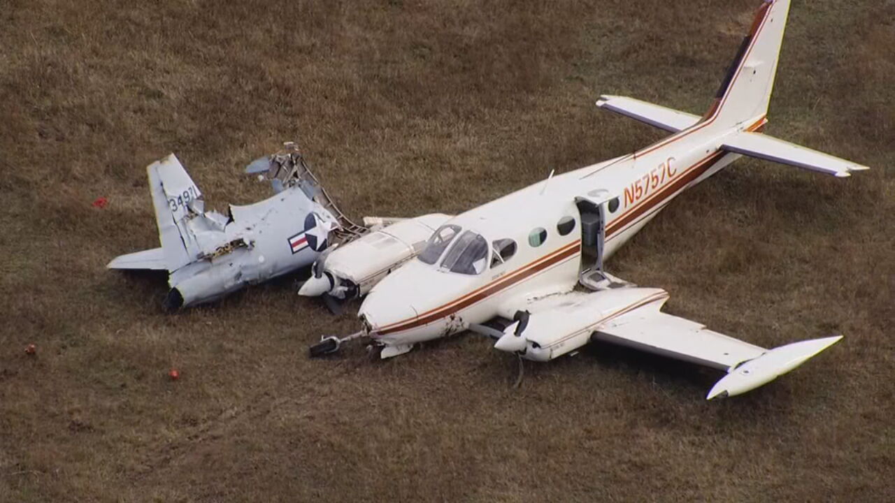 Plane Misses Muskogee Runway, Strikes Display Jet; No Major Injuries Reported