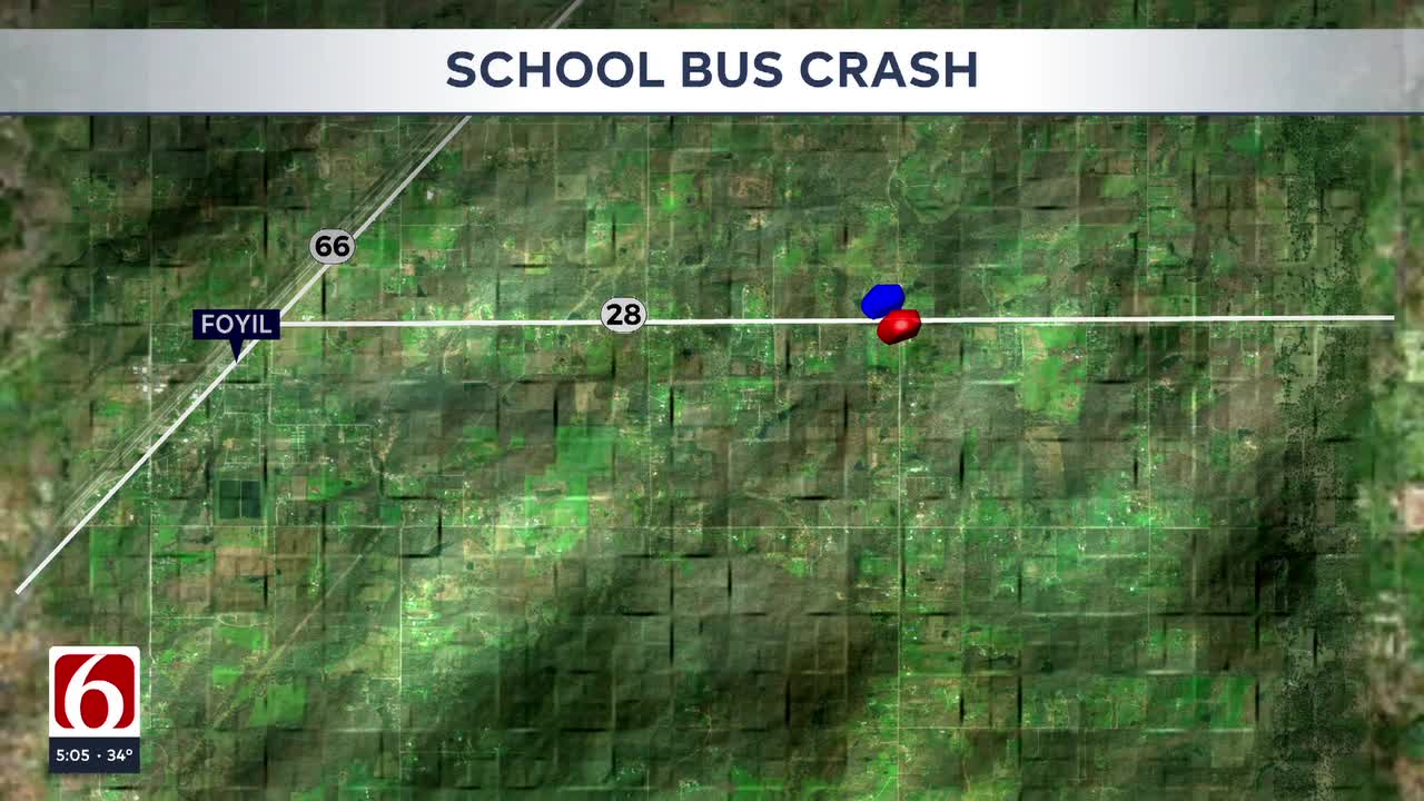 1 Dead In Crash Involving School Bus Near Foyil; All Children Safe